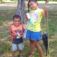 Kids fishing photo