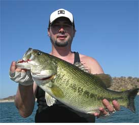 9.8 lb bass caught by Adam