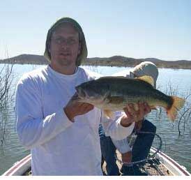 Sam and his 6.5 lb Oviach Bass