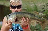 Levi Martin with his big bass